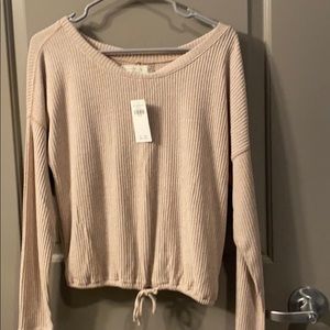 A&F waffle knit